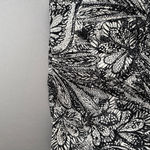 Loft sz 4 black white abstract mini skirt Photo 2