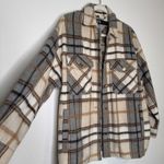 ZARA  Neautral Plaid Shacket Photo 10