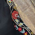 BCX  Black Floral Bodycon Sheer Cap Sleeve Sheath Cocktail Party Dress Size 3 Photo 3