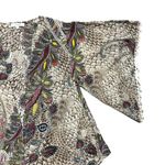 Umgee Size S/M Boho Festival Kimono Semi Sheer Open Front Caftan Cover Up Tan Photo 2