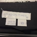 London Times Black / White Dress Sz 10 Photo 5