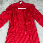 vintage 80 HR Paris Milan New York Silk Dress Red Striped Vintage Belted Size 10 Photo 1