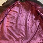 Vintage RARE Find Giorgio Sant’Angelo Tweed Plaid Pure Wool Blazer 12 *Flaw Purple Photo 9