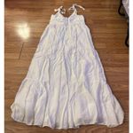 EXPRESS  White Ruffled Tiered Maxi Dress Size Medium Photo 2