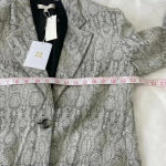WAYF  Marly Snake Print Coat Snake Jacquard Size L Photo 9