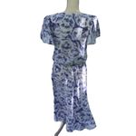 New Raves Vintage Size 3/4 Blue Floral Maxi Long Dress Periwinkle Flowy Chic Photo 10