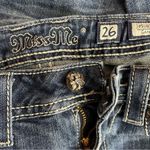 Miss Me Angel Wing Rhinestone Western Cropped Capri Distressed Stretch Jeans 26 Photo 12