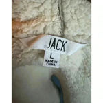 JACK NWT Women's Brown Faux Leather Shearling Open Vest Size L 70s Penny Lane Photo 7