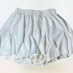 Avidlove Pleated Skater Basic High Waisted Ruffles Flared Mini Skirt Women's S White Photo 0