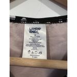 Lands' End  Tankini Bathing Suit Top 8 Black White Photo 3