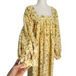 Batsheva + Laura Ashley Beaumaris Floral Print Cotton Dress Yellow Size 4 Photo 2