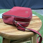 Coach  Pebble Leather Shoulder Bag Auth Red‎ Medium Women Photo 7