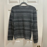 Antonio Melani Wool Blend Long Sleeve Sweater Sequin Stripes Cozy Size Med Photo 1
