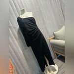 ZESICA one shoulder long sleeve ruched dress ✨ Black Size XL Photo 9