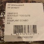 Free People  Lace Bodysuit Too Cute to Handle Plunge Lingerie Sexy, Purple Small Photo 7