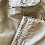 Sundance  Cargo Pants Drawstring Belt Straight Leg Pockets Cotton Dark Green P12 Photo 1