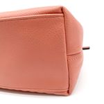 Nicole Miller Quilted Satchel Handbag Coral Pink Top Handle Crossbody Strap Photo 5