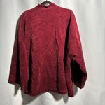 Bryn Walker  Burgundy Red Corduroy Button Up Collarless Boxy Lagenlook Womens M Photo 1