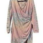 ASOS  Ever New sequin drape mini dress in pastel ombre Photo 1