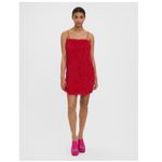 VERO MODA NWT  Kari Fringe Mini Dress in Love Potion Pink Photo 4