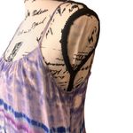 Wild Honey  Tie Dye Purple Blue Maxi Cover Up Dress Women's Medium‎ Photo 4