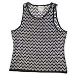 Oscar de la Renta Oscar de la rents Chevron silk tank Photo 0