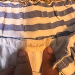 Altar'd State  Striped Shorts Tie Waist Casual Summer Blue White Size‎ L Photo 1