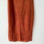 Lovely Day sz S orange off shoulder faux suede tube dress Photo 6
