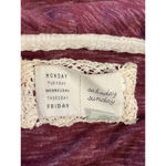 Women's Anthropologie Saturday Sunday Dress S Burgundy White Size M Photo 7