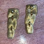 Authentic Monet 3 Tier Earrings for Pierced Ears Gold Photo 8