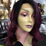 Wig Vibrant Burgundy Magenta Deep Wave New Wig Photo 2