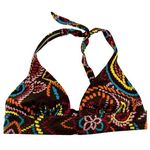 Victoria's Secret  Halter Bikini Top Floral Lined Triangle Beach Multicolor M Photo 0