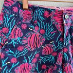 Lilly Pulitzer Callahan Shorts Navy Jammin' Fish Tropical Playful 0 Photo 2
