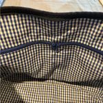 Canvas tote bag with a yellow and black Victorian cat pattern Photo 8