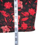 Walter Baker SIA Floral Long Sleeve Button Down Floral Red Black Blouse LARGE Photo 6