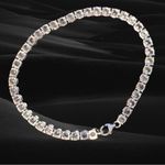 Sterling Silver CZ Diamond Tennis Bracelet Silver Photo 3