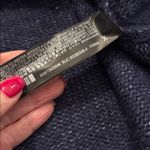 ZARA Navy Blue Sequin Vee Neck Sweater Photo 5