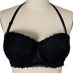 NWT ~ Black Floral Lace Push Up Padded Criss Cross Back Underwire Bra ~ 42C Size undefined Photo 0