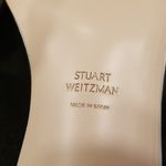 Stuart Weitzman 💕💕 Low Block Heel Leather Sandals White 8.5 Comfortable All Day Photo 11