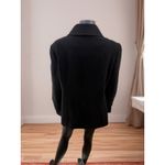 Preston & York  Black Wool Coat Women L Merino Wool Blend Classic Jacket Photo 3
