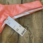Urban Outfitters Orange White Thong Cheeky Striped Bikini Bottom Womens Large Photo 3