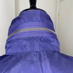 Maya Reyes Women's Lightweight Full Zip Jacket Hood Normcore Preppy Roll Tab S Blue Photo 4