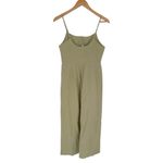 Hem & Thread  Sage Green Lightweight Cropped Romper size Small 100% Cotton NWT Photo 7