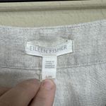 Eileen Fisher 100% Organic Linen Cream Wide Leg Trouser Pants Size L Lagenlook Photo 2