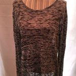 One World  Long Sleeve Top Mesh/Knit Back Photo 0