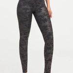 Spanx - Faux Leather Camo Leggings Matte Black Photo 0