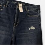American Eagle  Dark Wash Distressed Denim Skinny Jeans, Sz 16R, NWT Photo 3