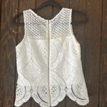 INA  white crochet sleeveless top woman’s size small Photo 6