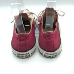 Converse Low Top Sneakers Canvas Red Mens 3 Womens 5 Photo 5