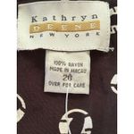 Vintage Kathryn Deene Black & White Graphic Print Duster Dress – Size 2X Photo 7